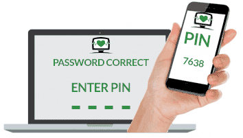 Dual factor authentication increases your businesses IT security.